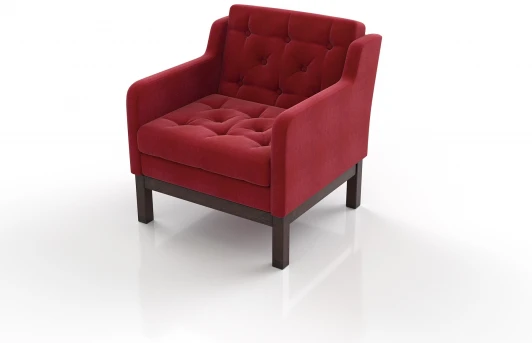 19663 Кресло Arsko Айверс венге красный шенилл