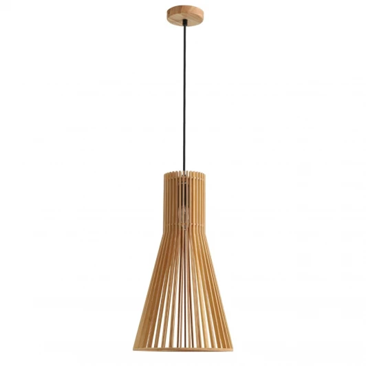 8384/1A Подвесной светильник Lumion Gerda 8384/1A бежевый дерево E27 60W 220V