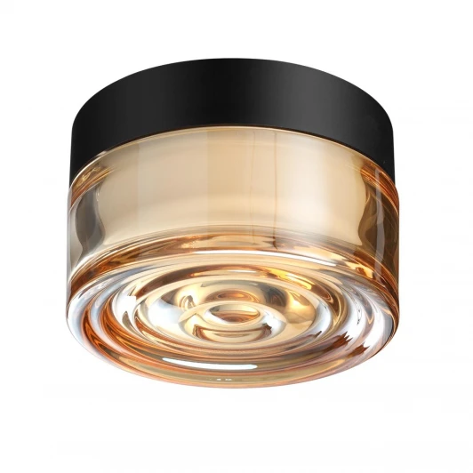 7158/6CL Настенно-потолочный светильник уличный светодиодный Odeon Light Ronda 7158/6CL янтарь/стекло/поликарбонат IP65 LED 6W 2200/2700/3000K 220V