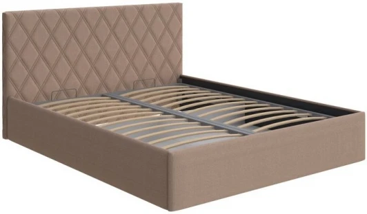 2028182 PROxSON Кровать Fresco с бельевым ящиком (Ткань: Рогожка Savana Camel (бежевый)) 140x200