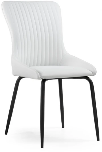 15562 Стул Woodville на металлокаркасе Lado white / black 15562