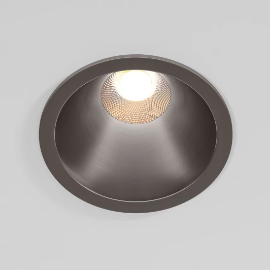 25071/LED Встраиваемый светильник светодиодный Elektrostandard Forte 25071/LED 15W 4000K титан (220V, круглые)