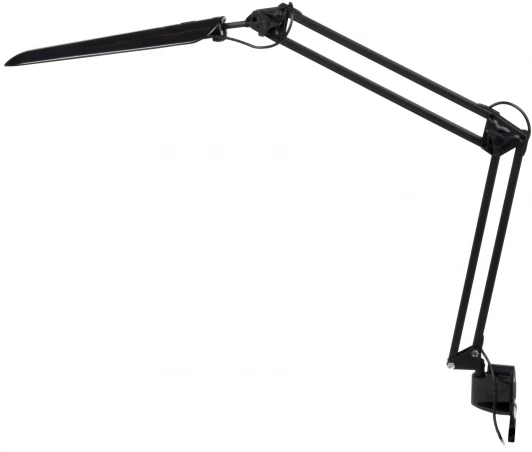 TLD-524 Black/LED/500Lm/4500K/Dimmer Офисная настольная лампа на струбцине Uniel TLD-524 Black/LED/500Lm/4500K/Dimmer (220V, диммер, сенсорный выключатель)