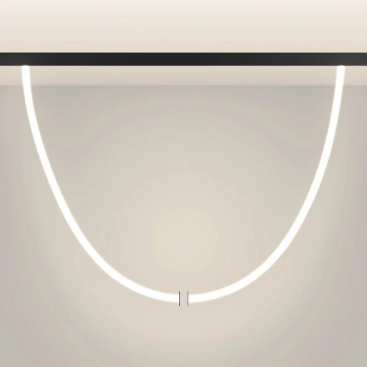 044337 Светильник с гибким неоном магнитный MAG-ORIENT-TUBE-ELASTIC-R25-L5000-70W Warm3000 (BK, 360 deg, 48V) (Arlight, IP20 Металл) 044337