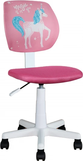 УТ000039088 Кресло компьютерное детское ЛОЛО Unicorn, пластик белый Stool Group (арт.УТ000039088)