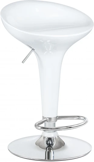 1004-LM BOMBA,  цвет сиденья белый, цвет основания хром Стул барный BOMBA (белый)