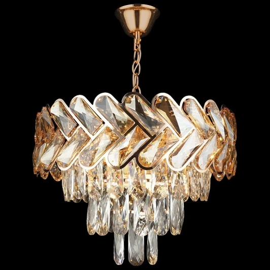 01982-0.4-06 Подвесная люстра Reluce 01982-0.4-06 (220V, хрусталь, на цепи)