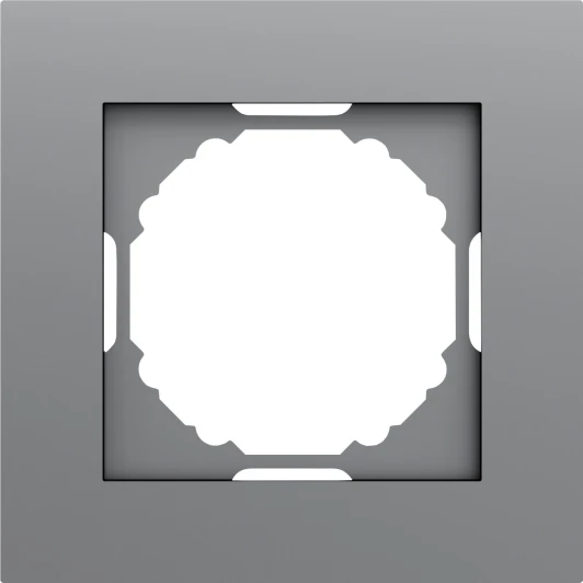 DE21140 Рамка 1-я, матовый серый Donel A07 DE21140