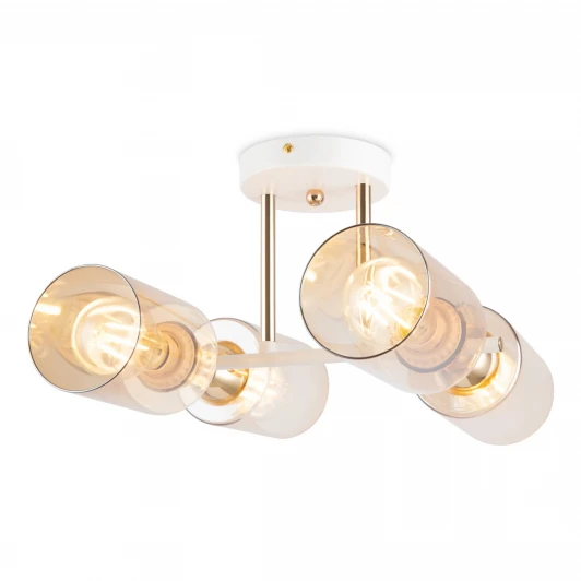 FR5129PL-04W Потолочная люстра на штанге Freya Glow FR5129PL-04W
