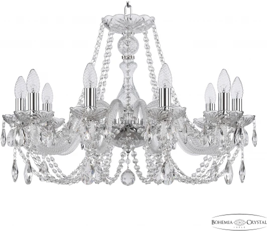 101/10/240 Ni Подвесная люстра Bohemia 101 101/10/240 Ni (220V, подвески, на цепи, подсвечник, свеча)