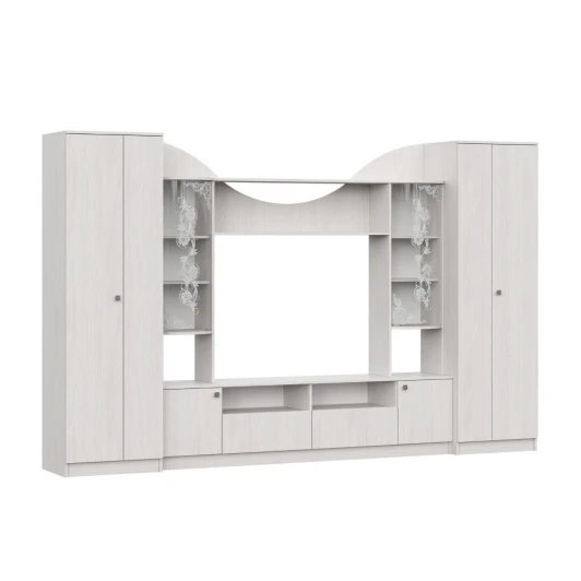 00-00144676 Стенка Арника в гостиную МГС 8, ясень анкор светлый