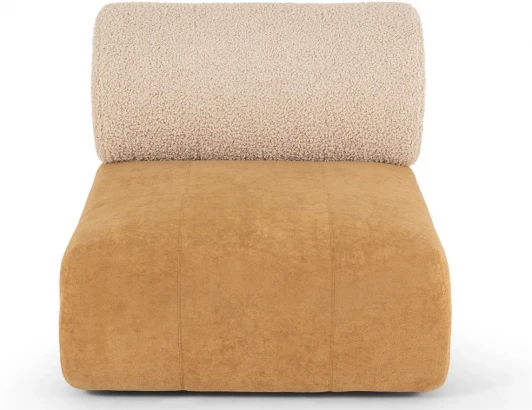 880916 Модуль Trevi одинарный (Велюр,Искусственный мех/Бежевый,Коричневый) ОГОГО Обстановочка! арт.880916