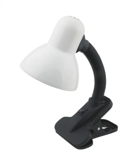 TLI-206 White. E27 Интерьерная настольная лампа на прищепке Uniel TLI-206 White. E27 (220V, выключатель)