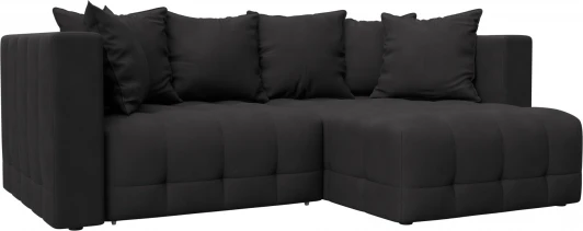 128815 Диван угловой Лига-052 НПБ угол универсальный Лига Диванов (Замша) арт.128815