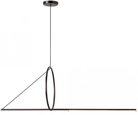 8075P/S-18W-3000K MBK-WH Подвесной светильник iLedex Zoom 8075P/S-18W-3000K MBK-WH (220V, на тросе, кольцо)