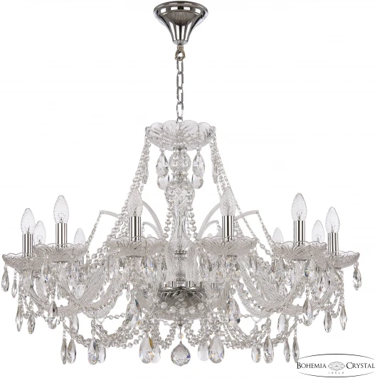 105/12/300 Ni Подвесная люстра Bohemia 105 105/12/300 Ni (220V, подвески, на цепи, подсвечник, свеча)