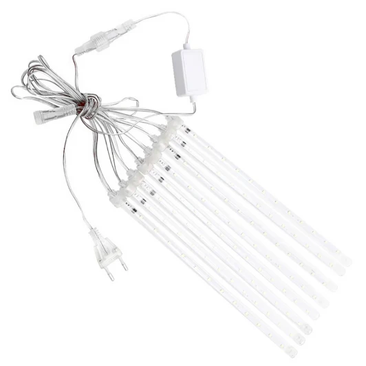 51452 Светодиодная гирлянда занавес Сосульки 4.5*0.5м + сетевой шнур 3м 2700K динамичный c питанием от сети 220V Feron CL586 51452