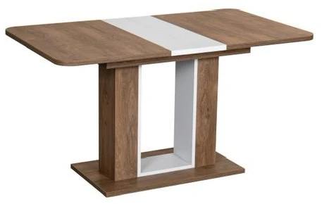 00-00060028 Стол обеденный TWINS, Дуб Канзас/Пепел Dikline 00-00060028