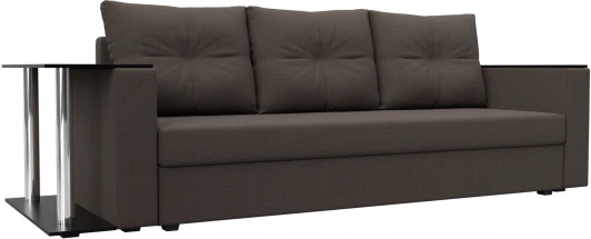 126161L Диван прямой Атланта Лайт со столом слева Лига Диванов (Рогожка) арт.126161L