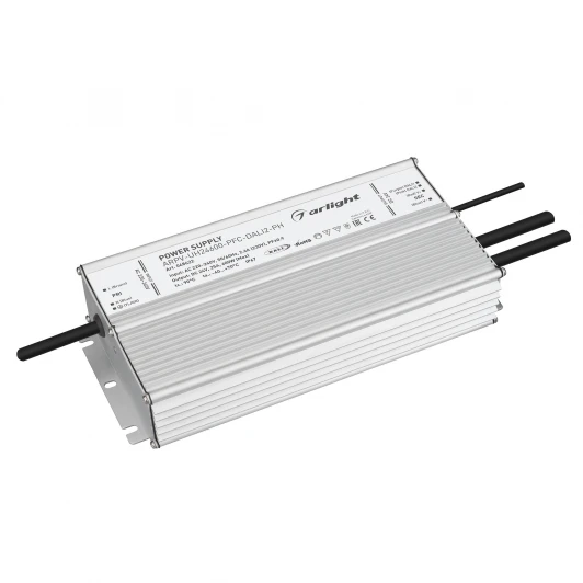 048622 Блок питания ARPV-UH24600-PFC-DALI2-PH (24V, 25A, 600W) (Arlight, IP67 Металл, 7 лет) 048622