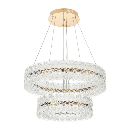 ML.8185.600.400 GD Подвесная люстра светодиодная с пультом с регулировкой цветовой температуры Modelux ML.8185.600.400 GD