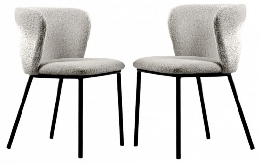 HSBI_DC-24121_grey_2 Стул Hesby Whirl (комплект 2 шт) серый,черный