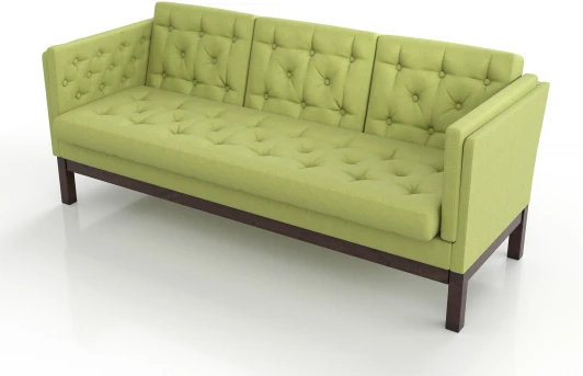 20728 Диван Arsko Айверс Б венге зеленая рогожка