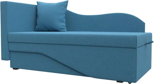 125766L Кушетка Гармония левая (Голубой/Рогожка) Лига Диванов арт.125766L