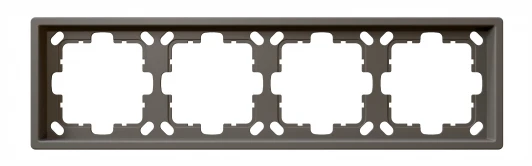FD1004PTM Рамка на 4 поста (тауп soft touch) Jasmart FD FD1004PTM