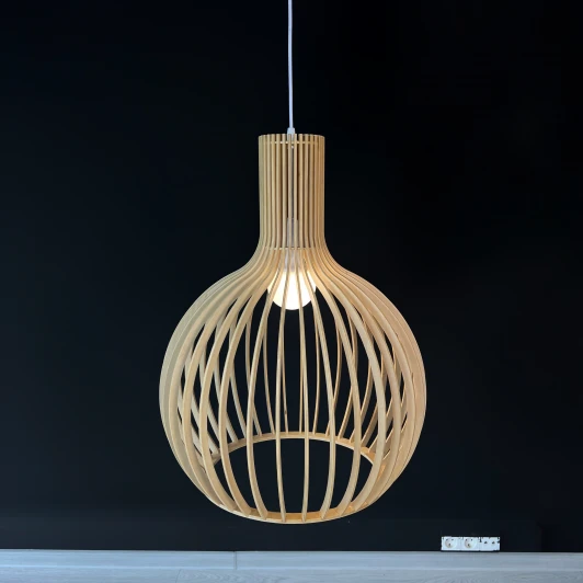 40.1178 Подвесной светильник Secto Octo 4240 Lamp Light Wood ImperiumLoft 40,1178 (204455-22) (220V, на проводе)