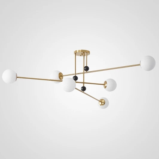 JESI01 Люстра на штанге Jesi Gold ImperiumLoft Jesi01 (185383-26) (220V, шарики)