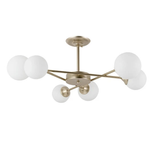 A2703PL-6SG Потолочная люстра на штанге Arte Lamp Marco A2703PL-6SG (220V, шарики, молекулы)