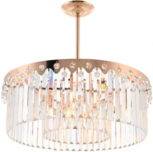 378909/8/300/580 GD Потолочная люстра хрустальная на штанге Arte Milano Sorrento-8909 378909/8/300/580 GD (220V)