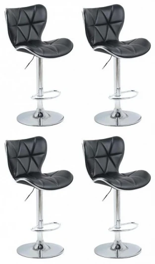 HSBI_DC419_black_4 Стул Hesby Serenity Echo (комплект 4 шт) черный, хром