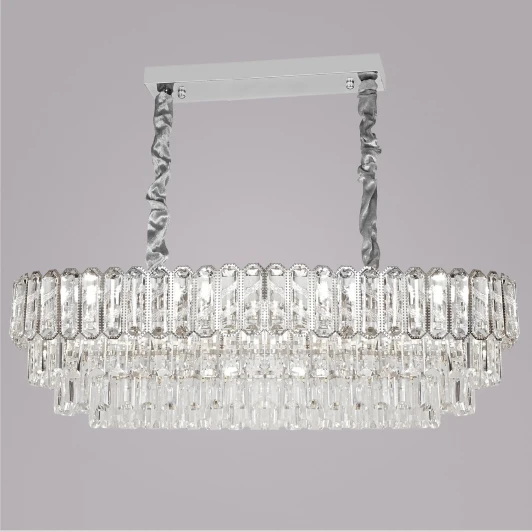 07070-0.4-800L CR Подвесная люстра хрустальная Reluce 07070-0.4-800L CR (220V, на цепи)