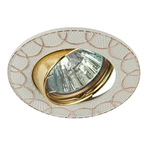 KL48 А WH/GD Встраиваемый точечный светильник Эра KL48 А WH/GD