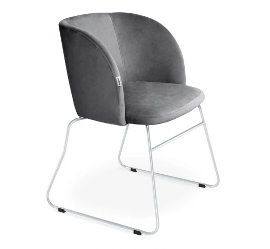 2085029301 Стул Sheffilton SHT-ST33/S167 угольно-серый/хром лак 2085029301