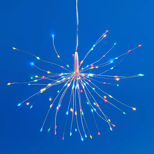 ULD-H3030-150/DTA/3AA/RC MULTI IP20 FIREWORKS Фигура светодиодная Фейерверк на батарейках 3AA, 30х30см. Подвесная. 120 светодиодов. Разноцветный свет. Пульт ДУ в-к. ULD-H3030-150/DTA/3AA/RC MULTI IP20 FIREWORKS