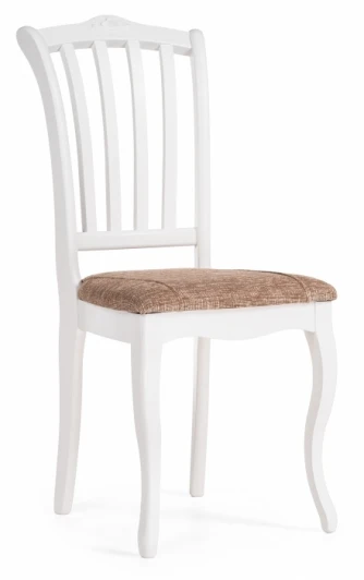 505470 Деревянный стул Woodville Виньетта белый / лайн белый люкс 505470
