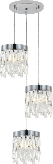 V000497 Подвесной светильник (12029/3P Chrome) Indigo Anna V000497 (220V, хрусталь, на проводе)