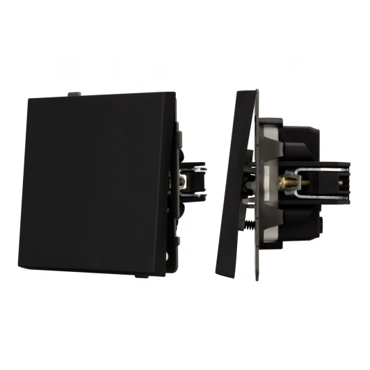 054571 Механизм выключателя одноклавишный перекрёстный SWT-TENDO-MKX1-SFPL-BK (230V, 10A) (Arlight) 054571