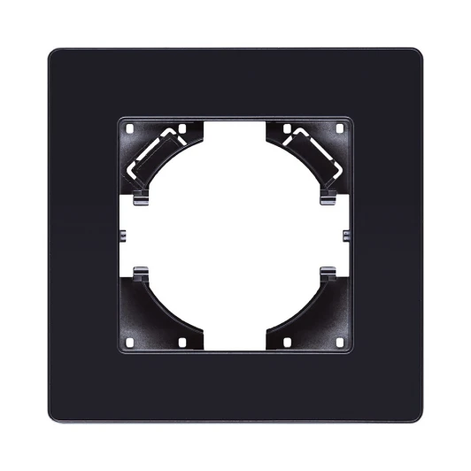 EA1BK Рамка 1-постовая черный Kollinger Eleganz Acryl EA1BK