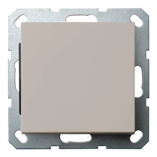 G3012T Выключатель одноклавишный проходной (тауп soft touch) Jasmart G-Classic G3012T