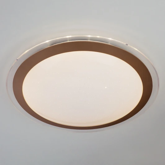 40003/1 LED матовое золото 42W Потолочный светильник Eurosvet Fusion 40003/1 LED матовое золото 42W