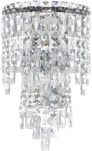 5074/3W Бра Odeon Light Rolta 5074/3W хром/прозрачный/металл/хрусталь E14 3*40W