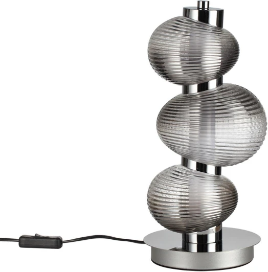 5096/12TL Настольная лампа Odeon Light Bruco 5096/12TL хром/дымчатый градиент/металл/стекло LED 12W 4000K 1351Лм (220V, выключатель)