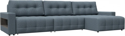 128975 Диван угловой с полками Лига-053 НПБ Лонг Лига Диванов (Велюр) арт.128975