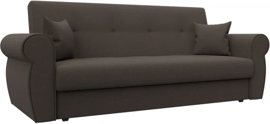 124989 Диван-книжка Лига-019 (Коричневый/Рогожка) Лига Диванов арт.124989