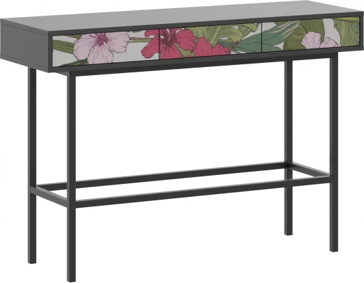 769639 Стол консольный Boho Color ОГОГО (арт.769639), (ЛДСП,Металл/Черный)