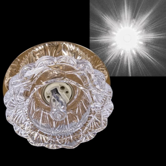 07962-9.0-001HS G9 GD Встраиваемый точечный светильник Reluce 07962-9.0-001HS G9 GD (220V, круглые)